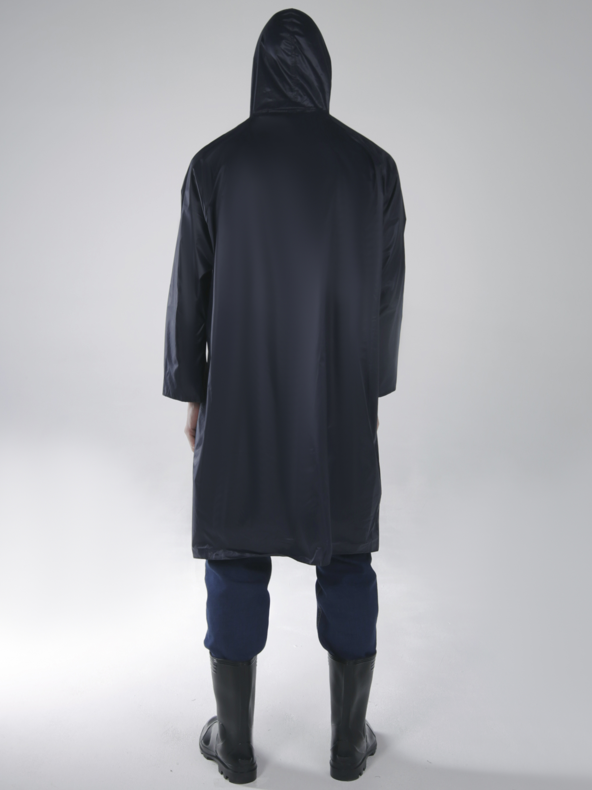 Плащ влагозащитный Ливень (Нейлон/ПВХ,170), т.синий