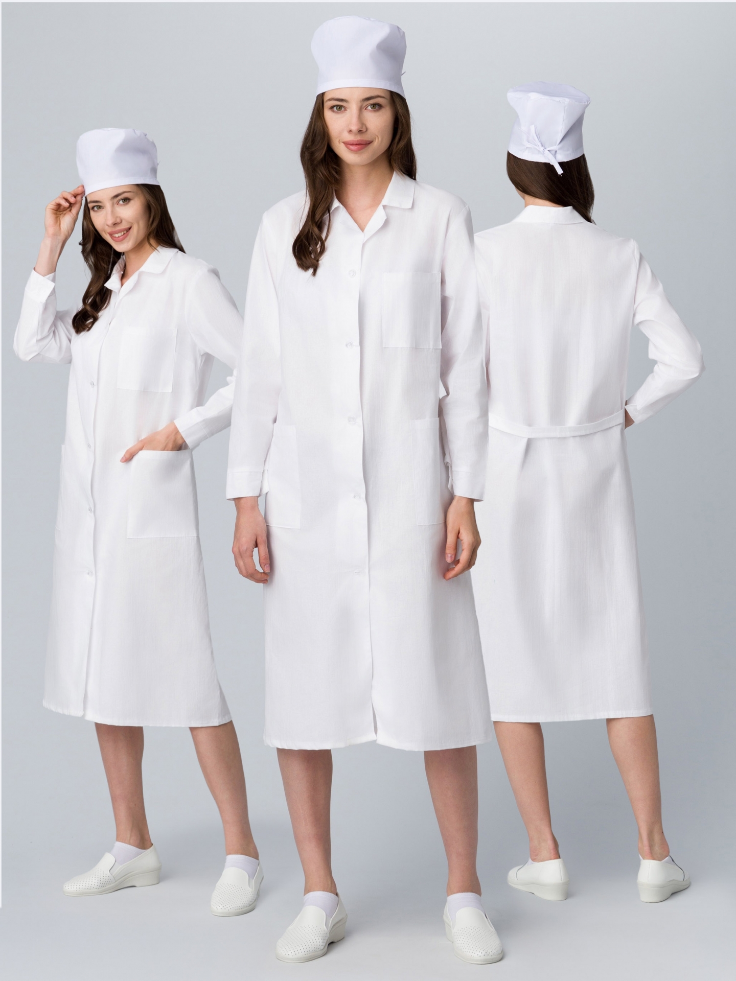 Халат женский (тк.Бязь,145), белый