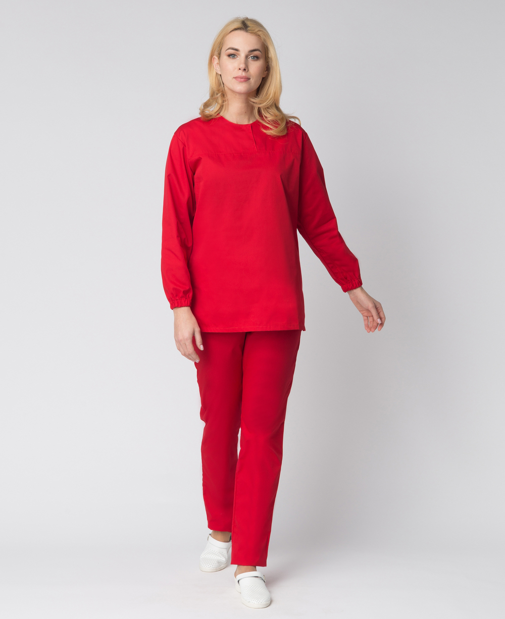 Костюм женский ХАССП-Стандарт (тк.Оптима,160), красный