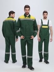Костюм Легион-2 СОП (тк.Смесовая,210) п/к, зеленый/желтый