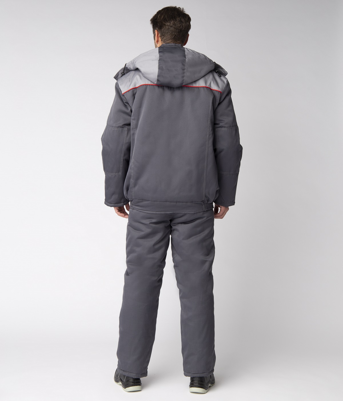 Костюм зимний Фаворит-2 (тк.Смесовая,210) п/к, т.серый/св.серый