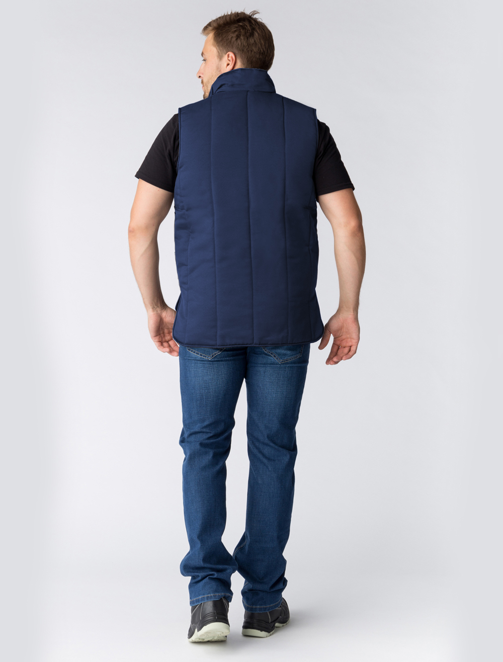 Жилет утепленный Универсальный (тк.Смесовая,210), т.синий