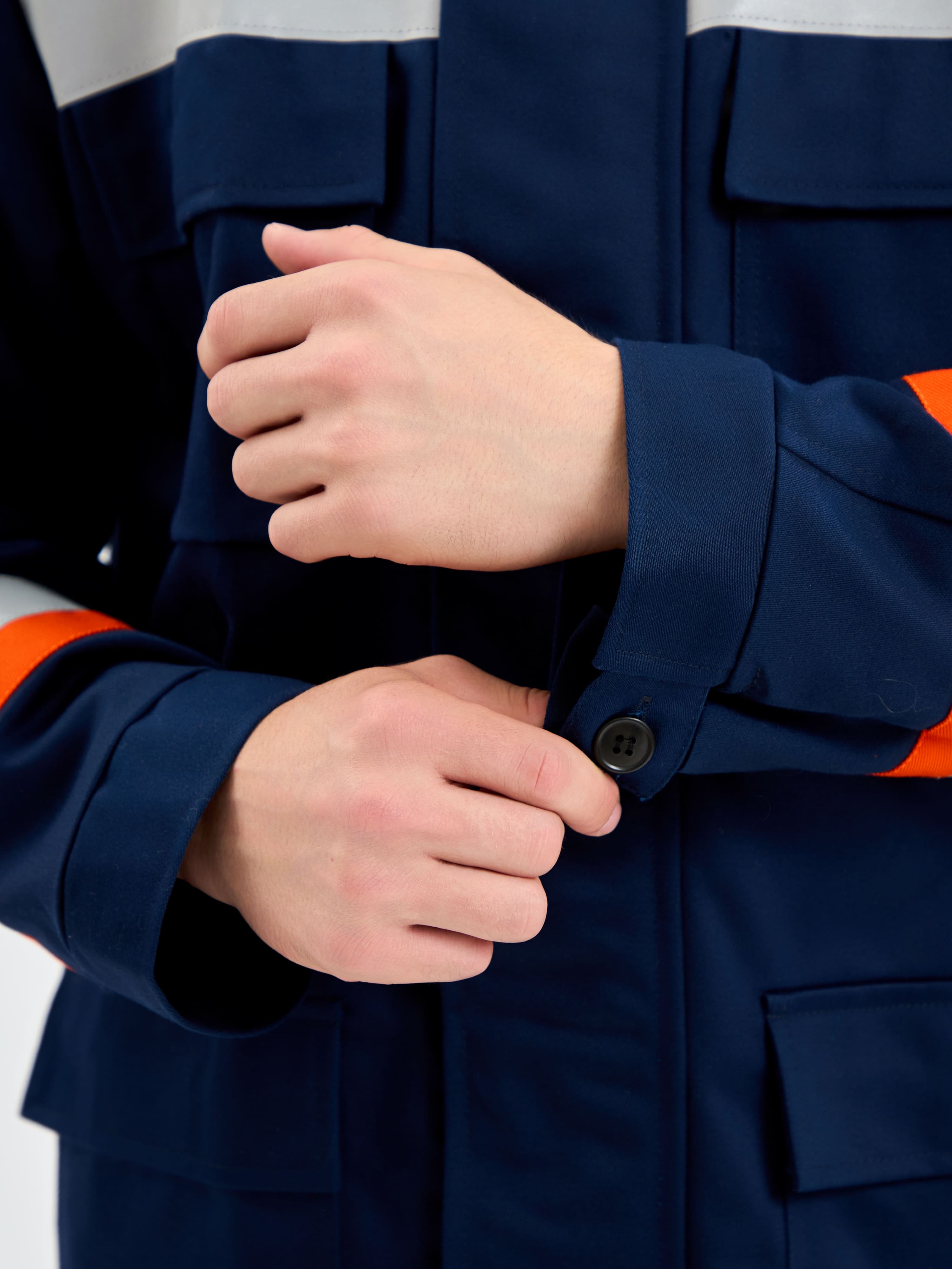 Костюм летний Энергия-А (13,2 кал.), т.синий/оранжевый