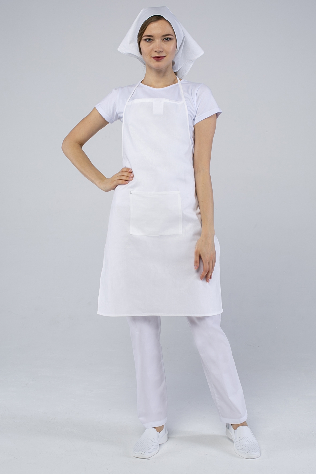 Передник (тк.Бязь,145) 5 шт., белый