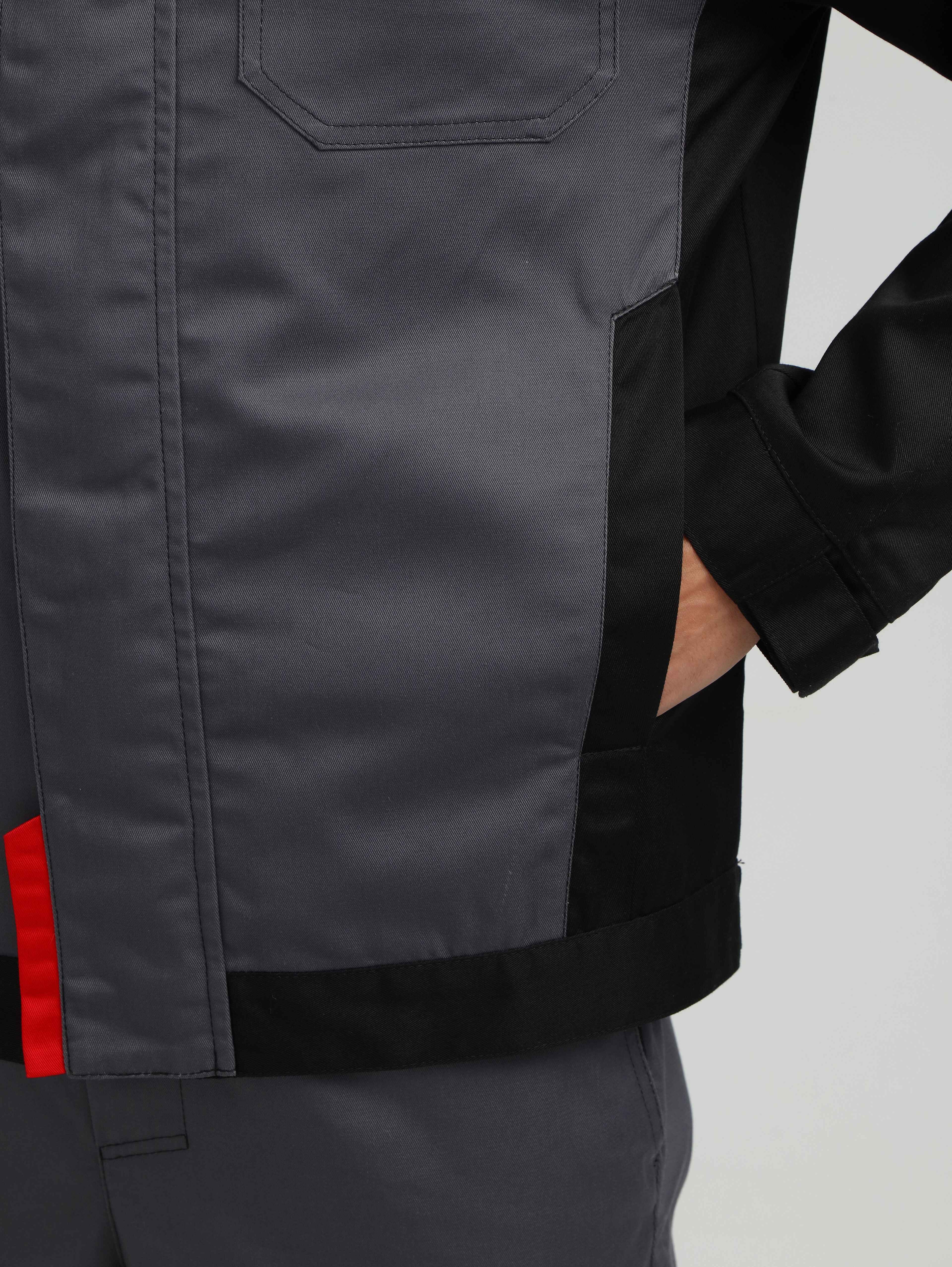 Костюм Сервис NEW (тк.Смесовая,240) п/к, серый/черный