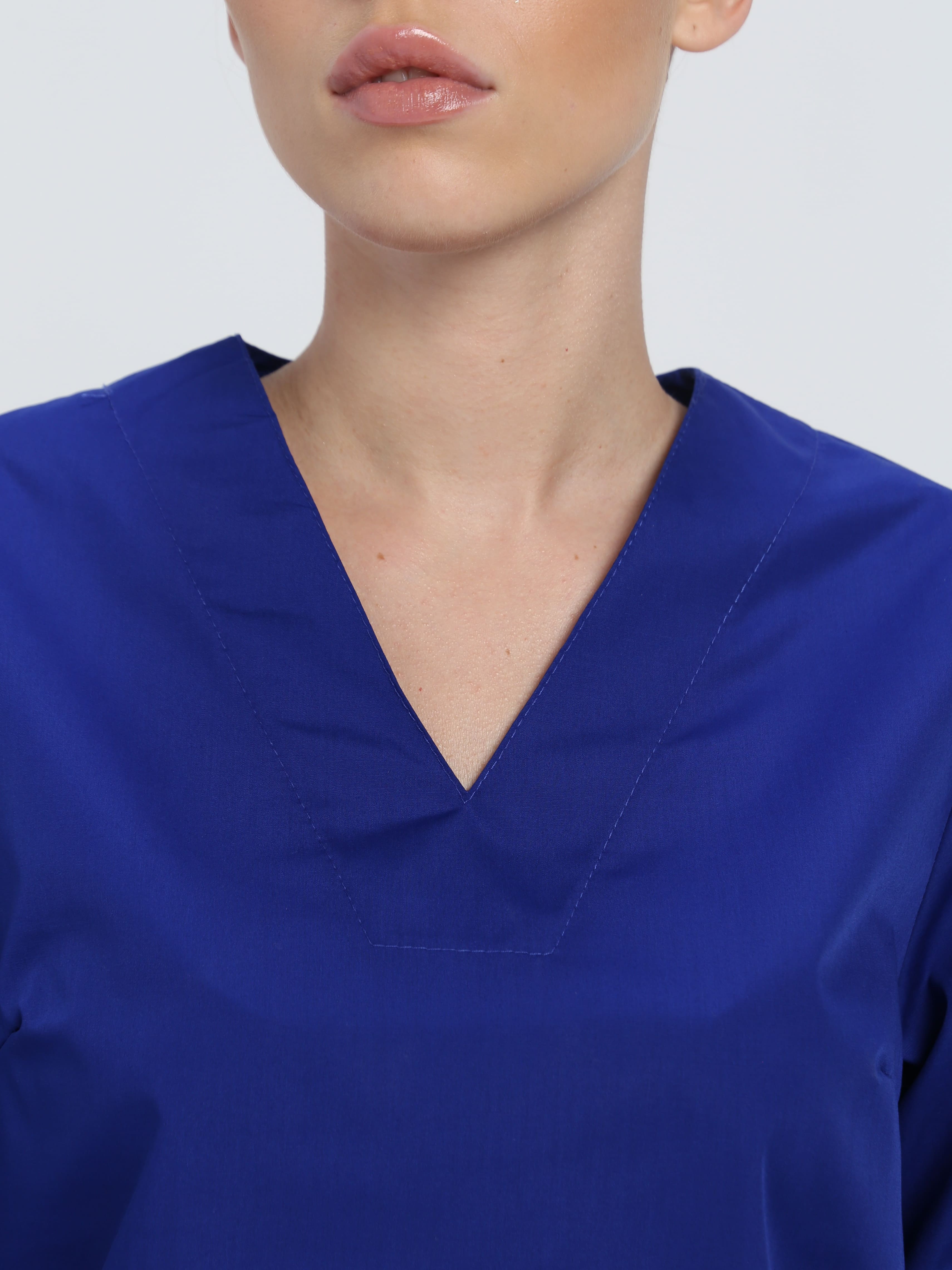 Костюм женский ХАССП-База (тк.ТиСи,120), васильковый